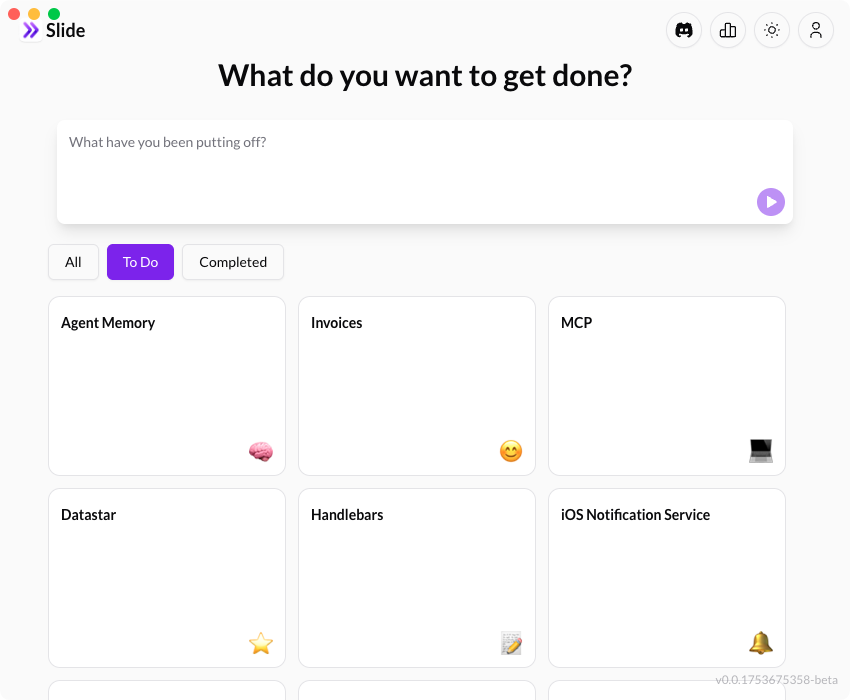 Light mode task planning